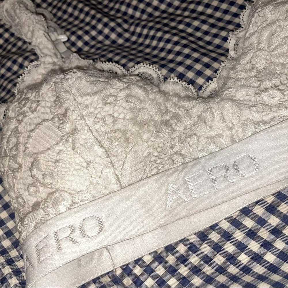 Aeropostale × Vintage Aeropostale white lace bral… - image 4