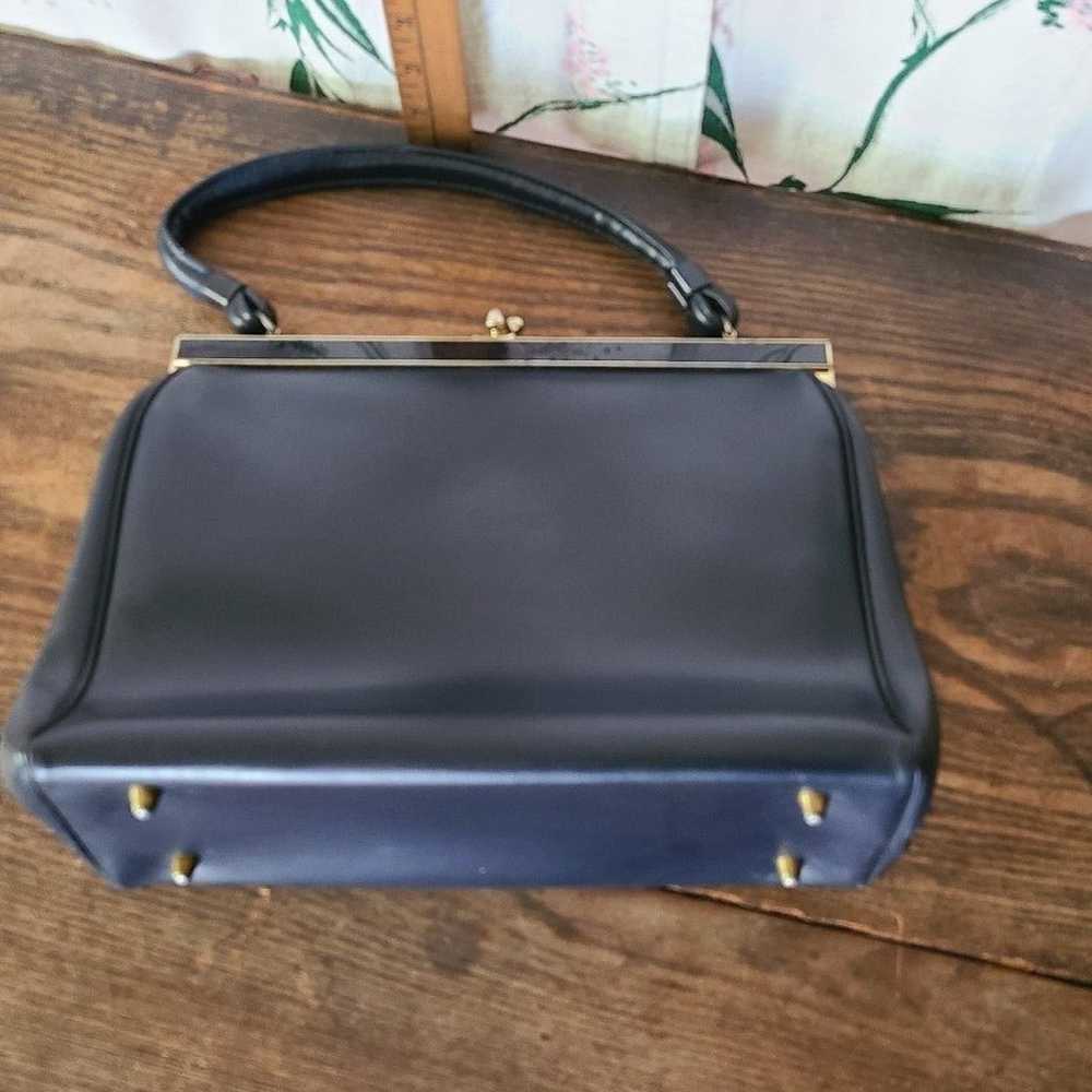 Vintage navy purse - image 4