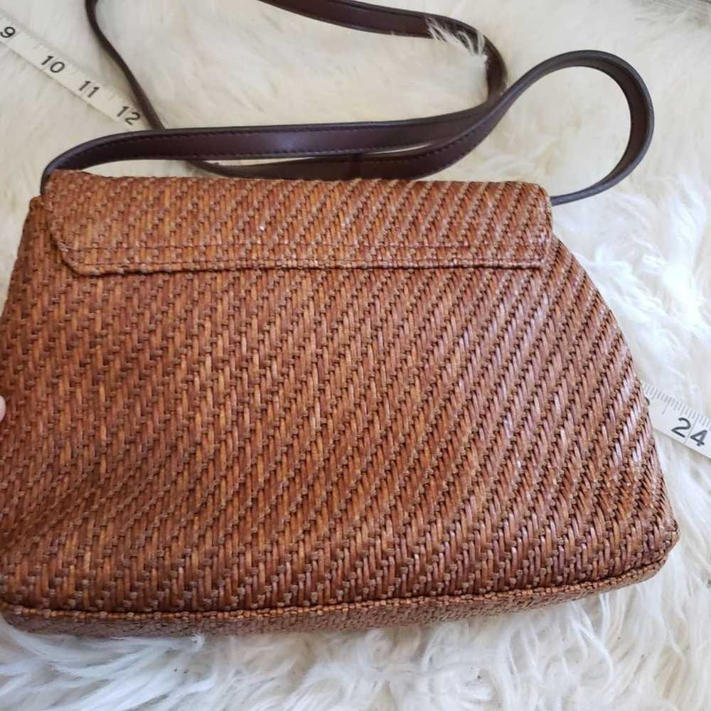 Fossil Brown Weave Vintage Purse - image 4