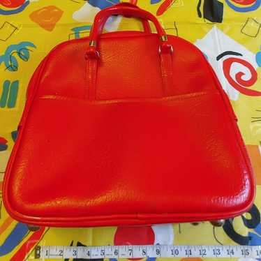 Vintage Airlite by Earhart red travel carry on bag - image 1