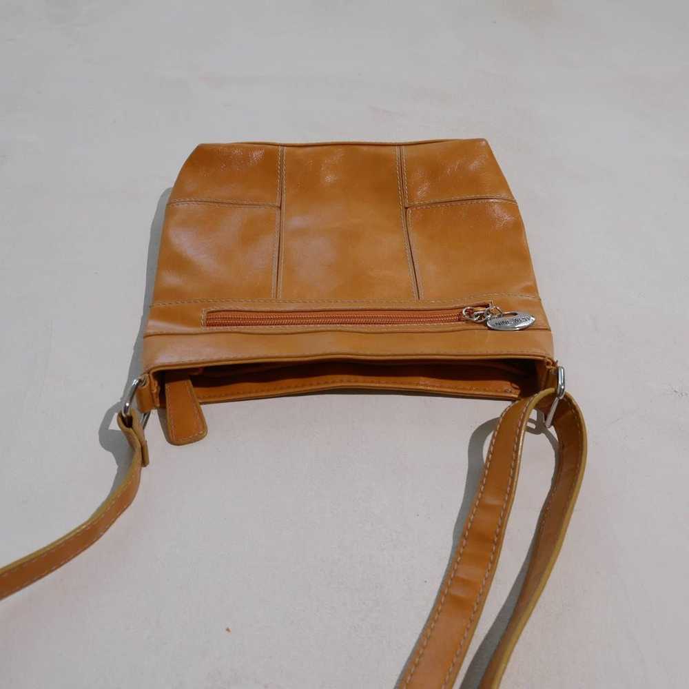 Y2K Crossbody Handbag Camel Vegan Faux Leather Pa… - image 3