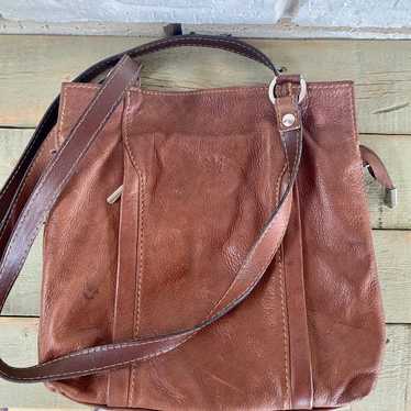 Italian Leather Boho Backpack Purse - image 1