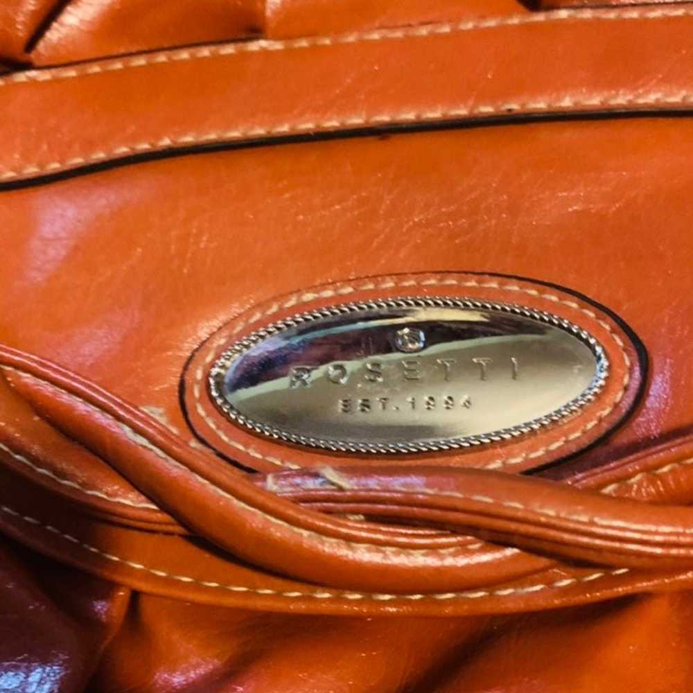 Rossetti Orange Leather Handbag - image 2