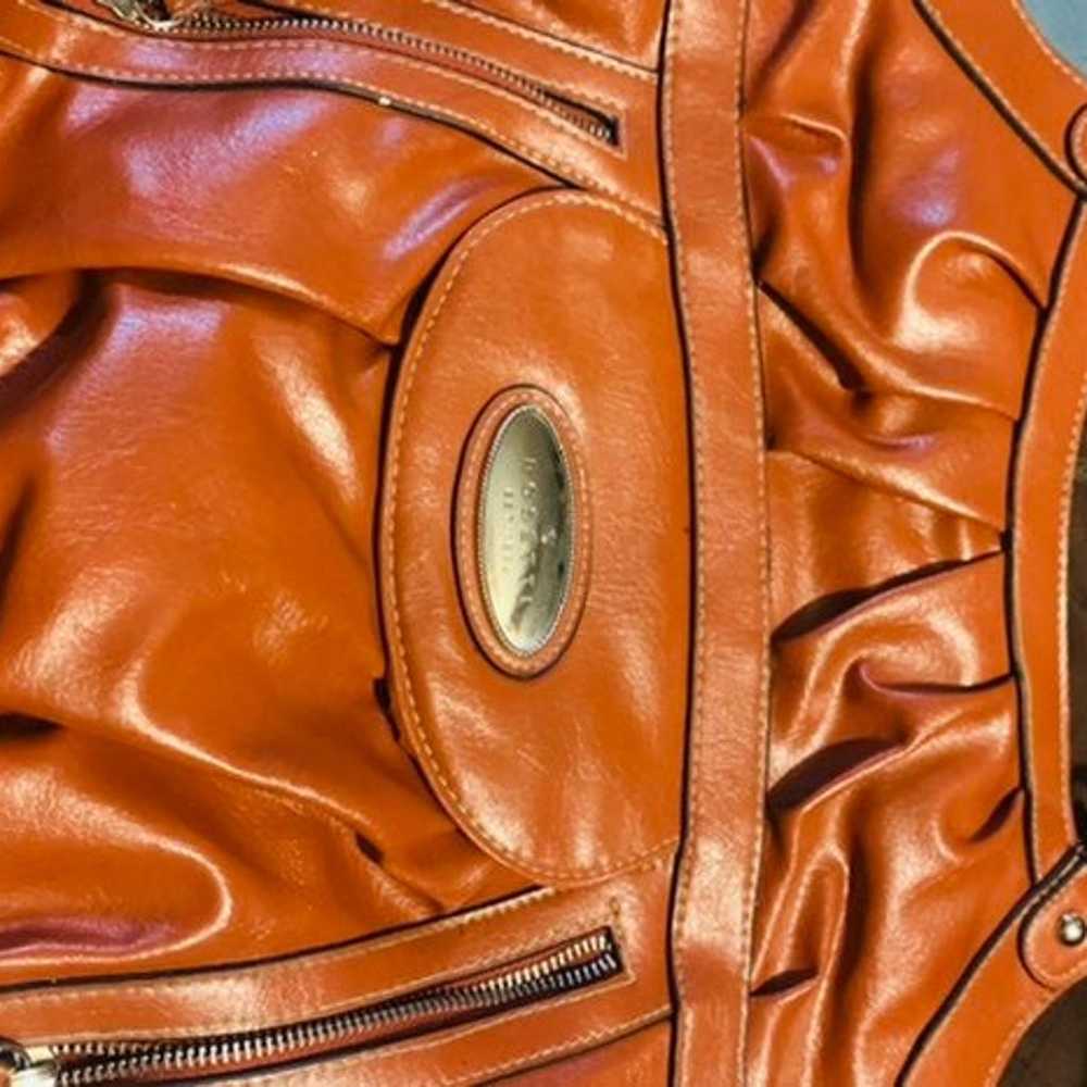 Rossetti Orange Leather Handbag - image 3