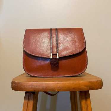 Vintage 60s/70s Leather Accoridan Saddlebag - image 1