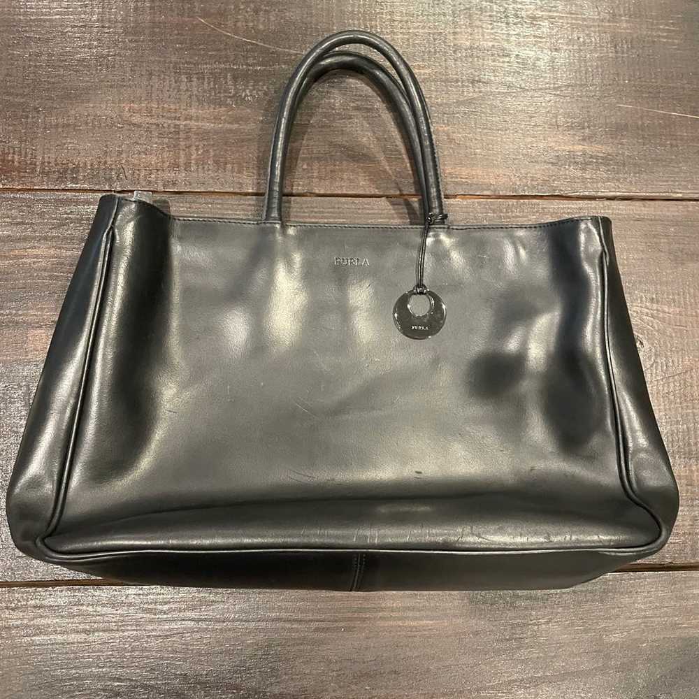 Furla Black Leather Tote - image 1