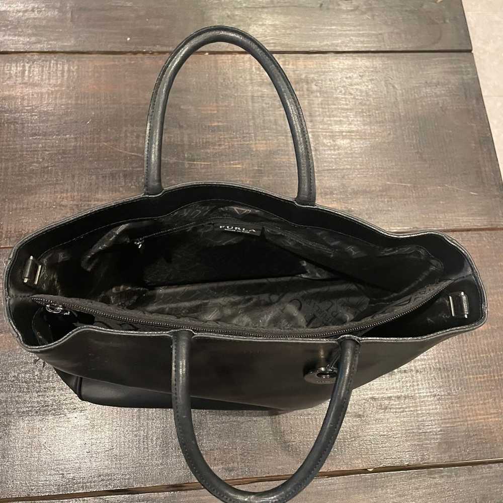 Furla Black Leather Tote - image 4