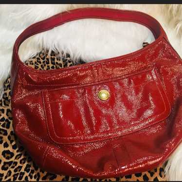 COACH vintage red Leather bag