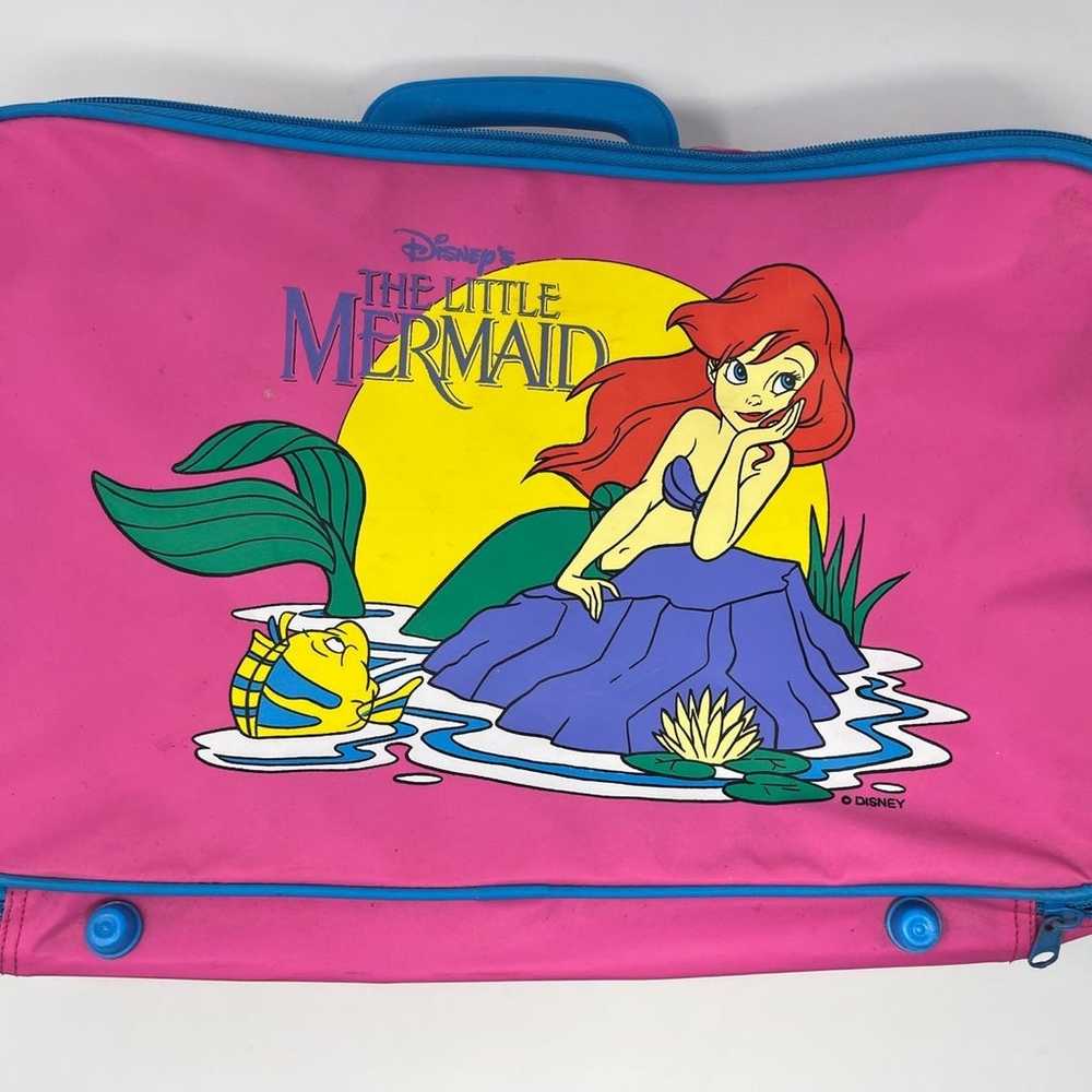 Vintage Disney The Little Mermaid Kids Luggage Su… - image 1