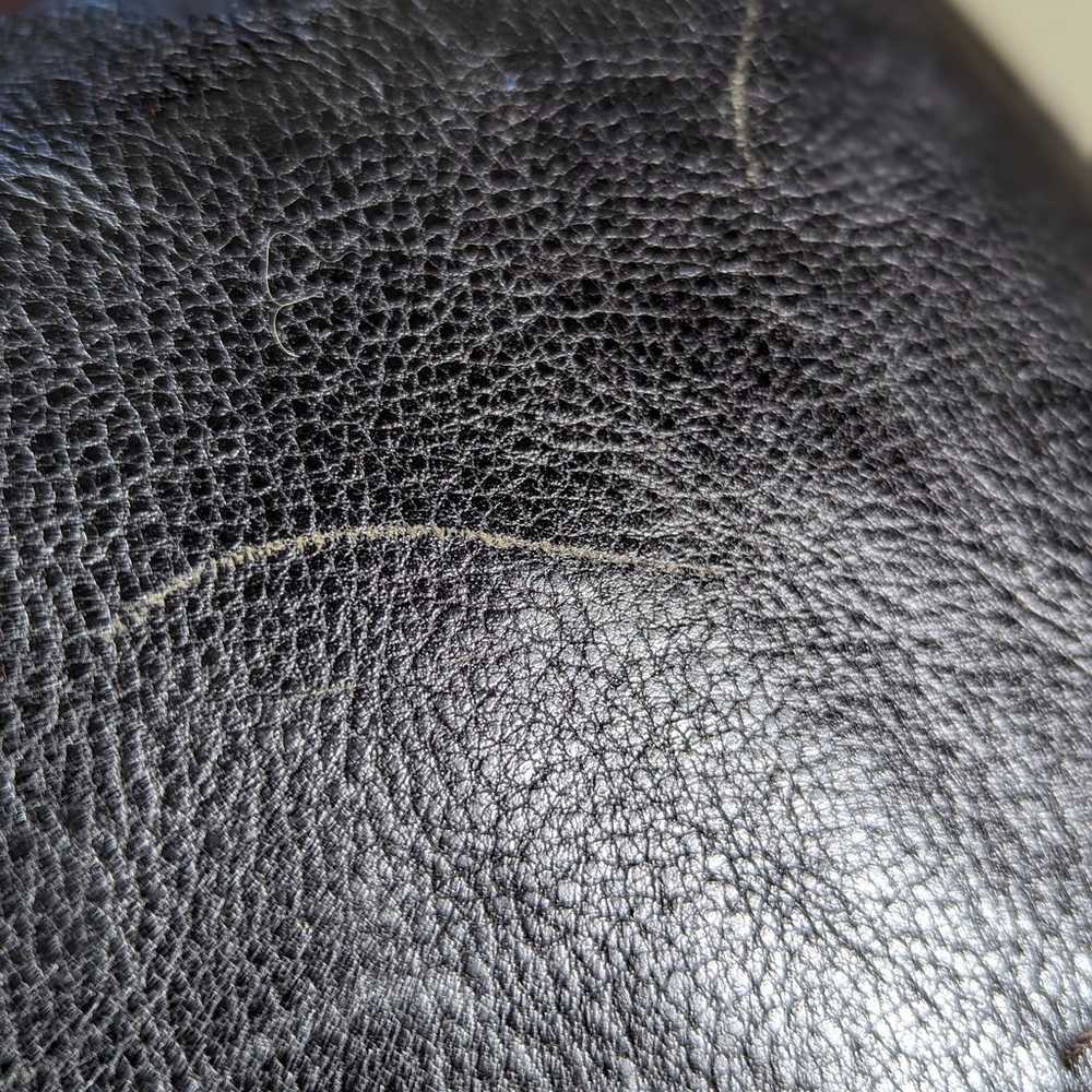Fossil Black Leather Bucket Hobo Shoulder Bag Wit… - image 9