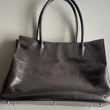 Kenneth Cole NY Black Leather Tote