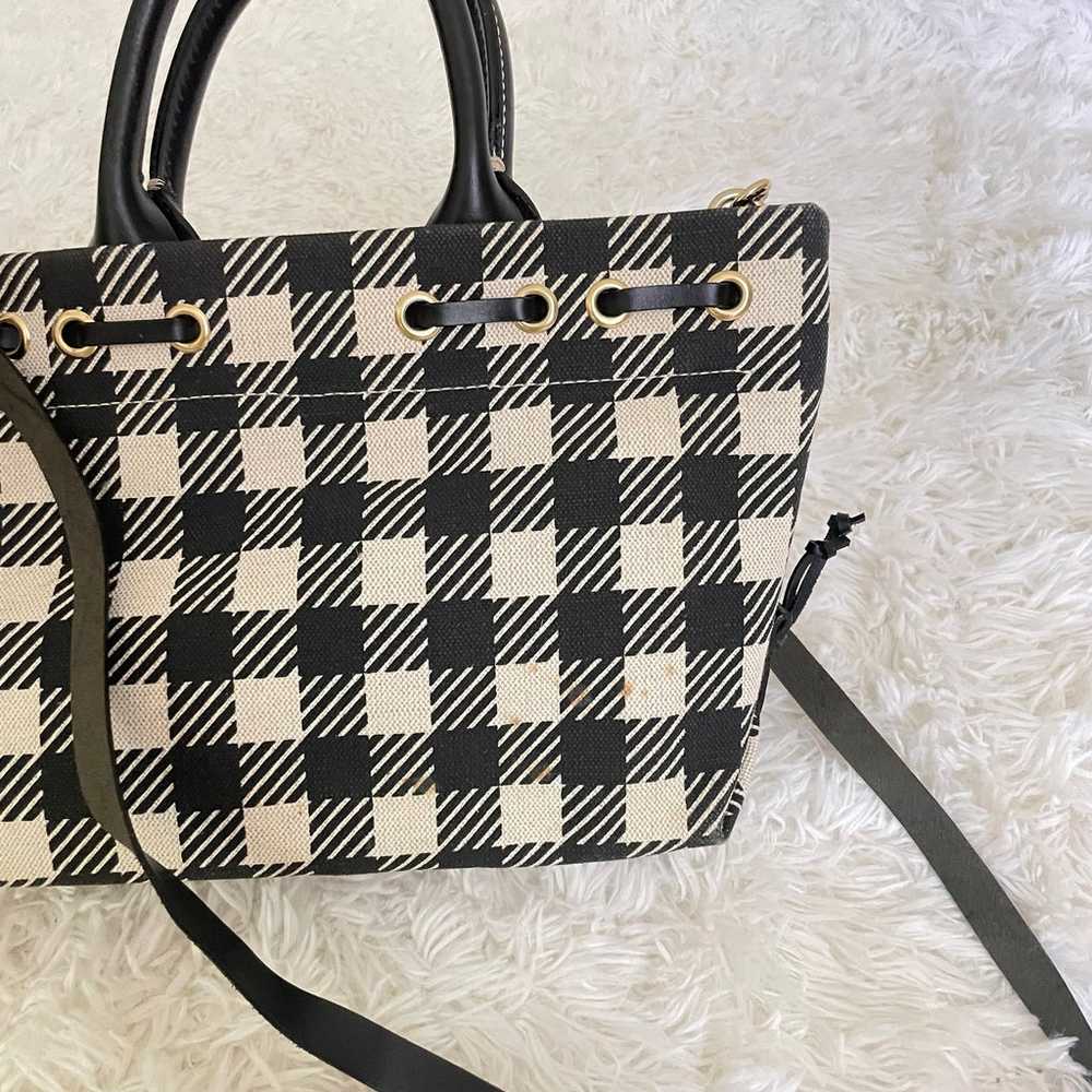 Vintage dooney and bourke houndstooth black white… - image 6