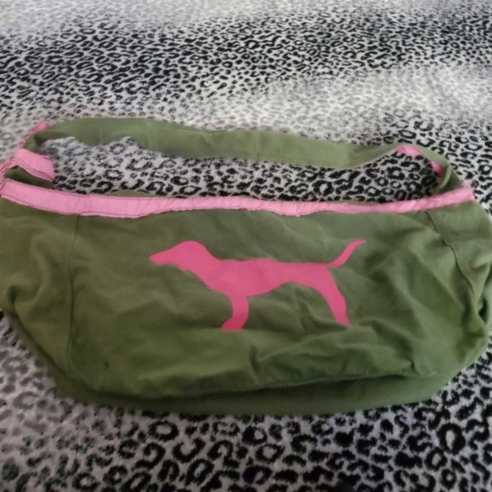 VINTAGE Victoria's Secret PINK Royalty Duffel Bag - image 2