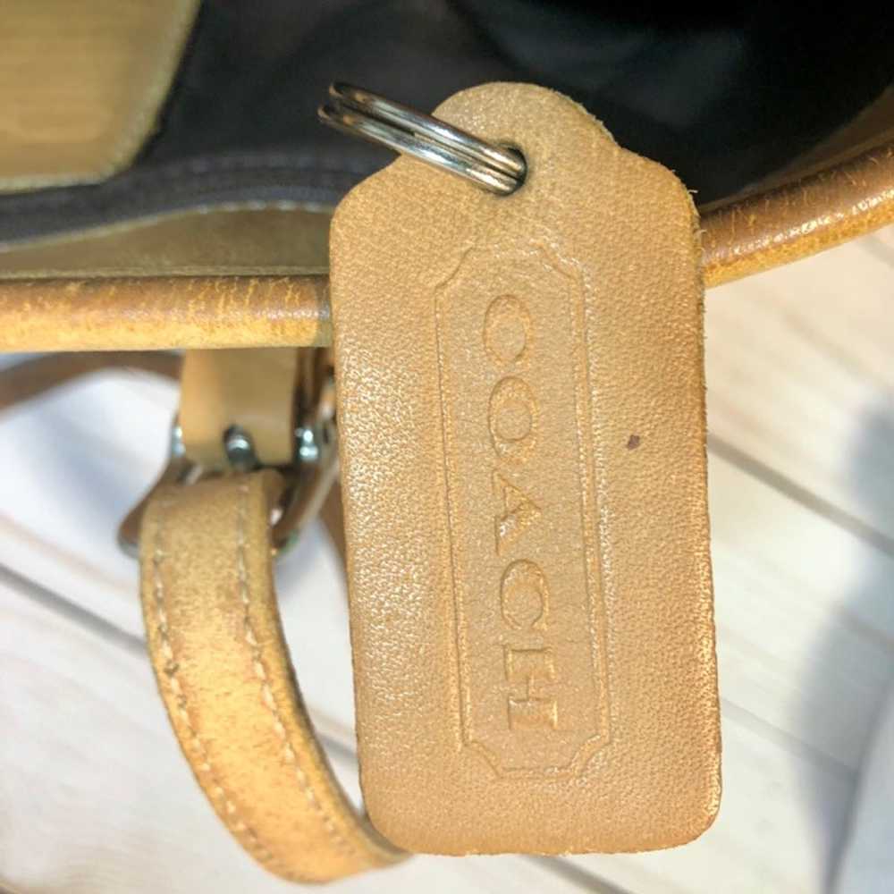 Vintage Coach Tan Leather Legacy Handbag - image 10
