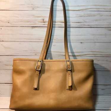 Vintage Coach Tan Leather Legacy Handbag - image 1