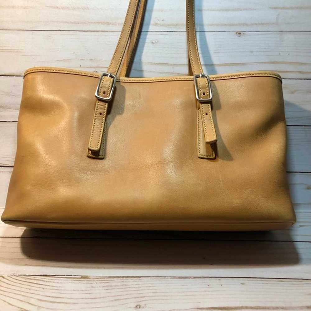 Vintage Coach Tan Leather Legacy Handbag - image 2