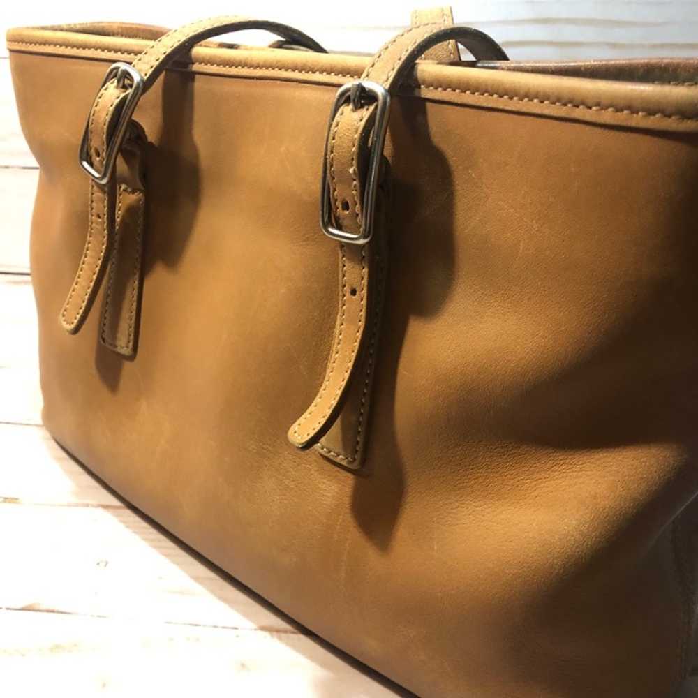 Vintage Coach Tan Leather Legacy Handbag - image 3