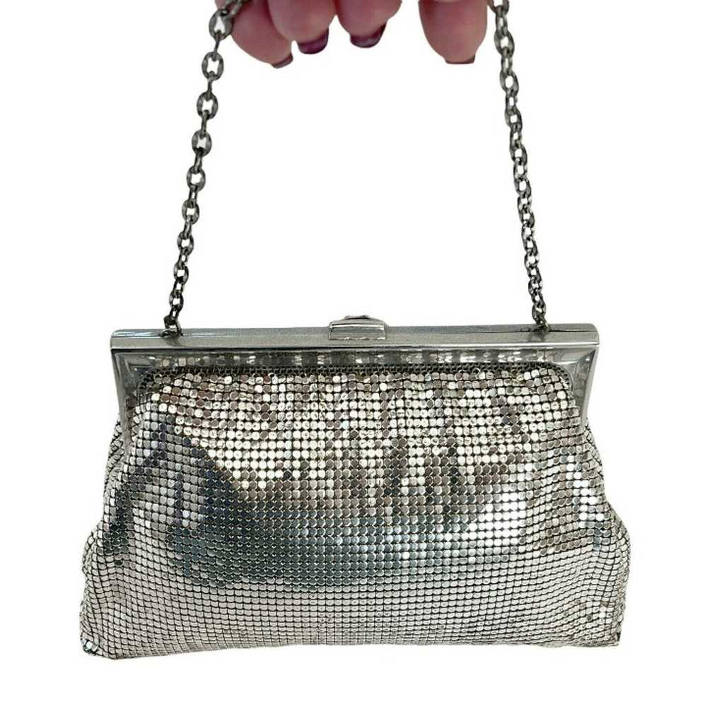 Whiting & Davis Silver Mesh Evening Handbag VInta… - image 3