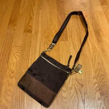 Vintage Brown coach crossbody Purse - image 1