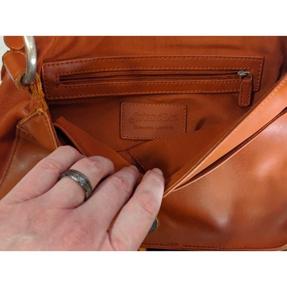 St. John's Bay Genuine Brown Leather Satchel - image 4