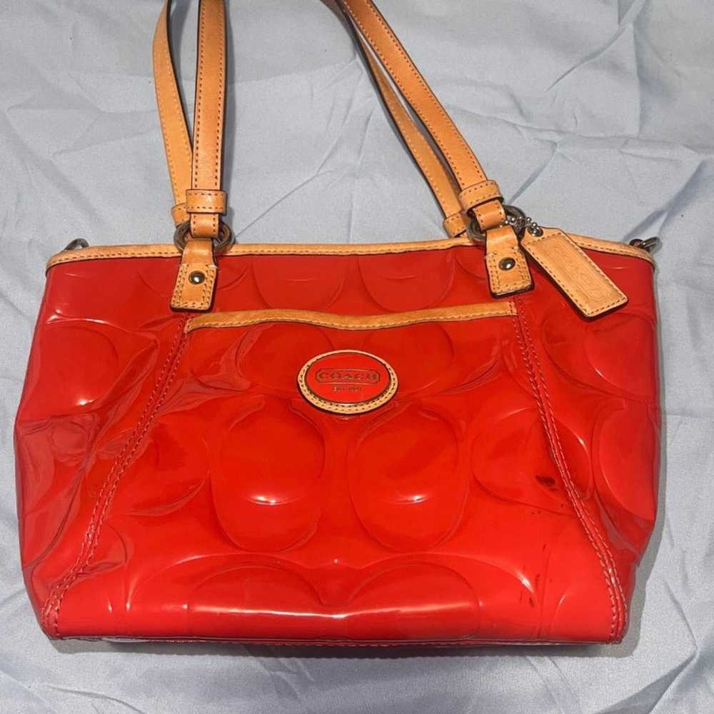 COACH Vintage Patent leather small bag (Preloved) - image 2