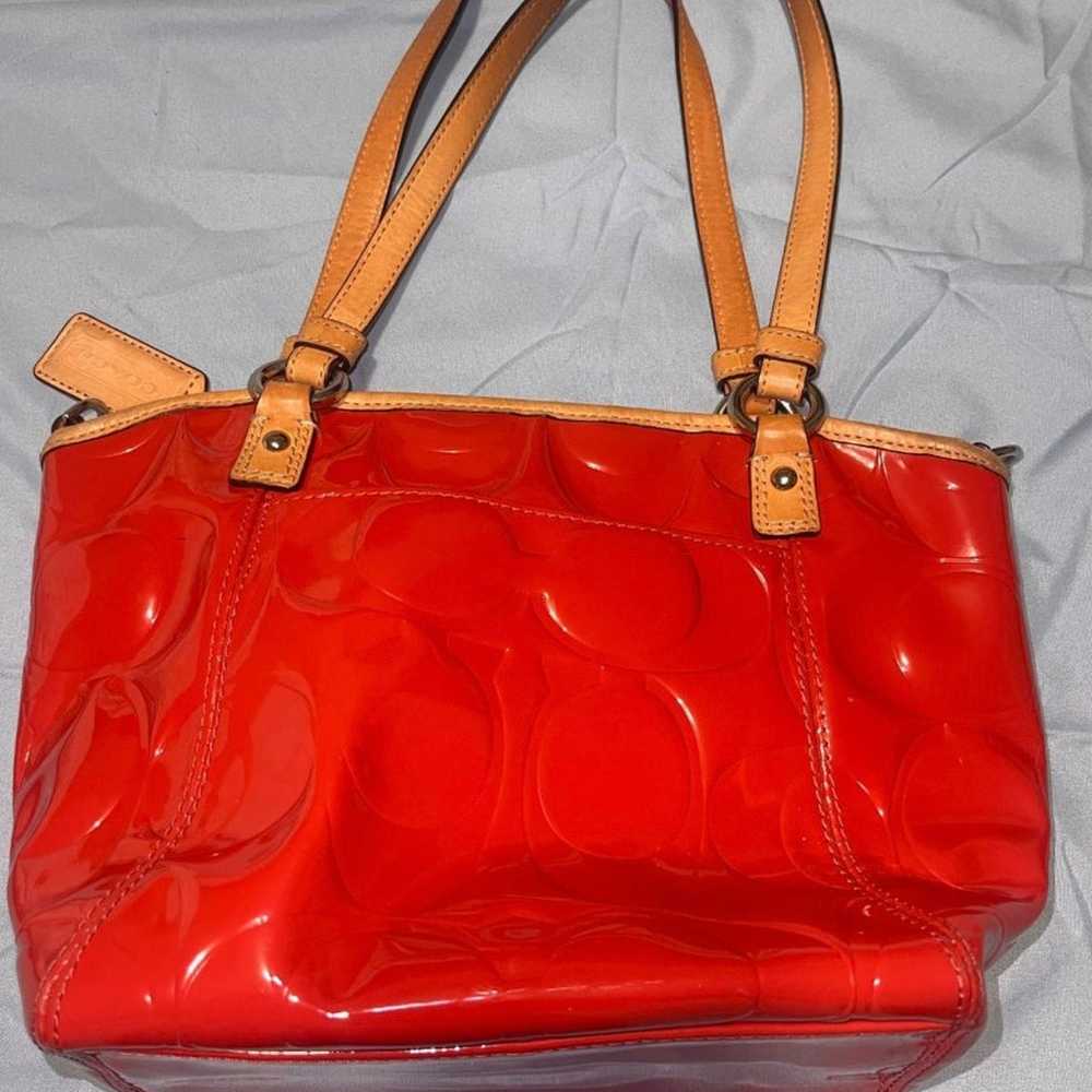 COACH Vintage Patent leather small bag (Preloved) - image 4