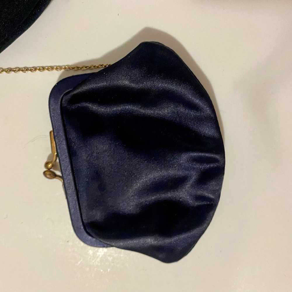 Bonwit Teller Magid Vintage Black Purse with Coin… - image 12