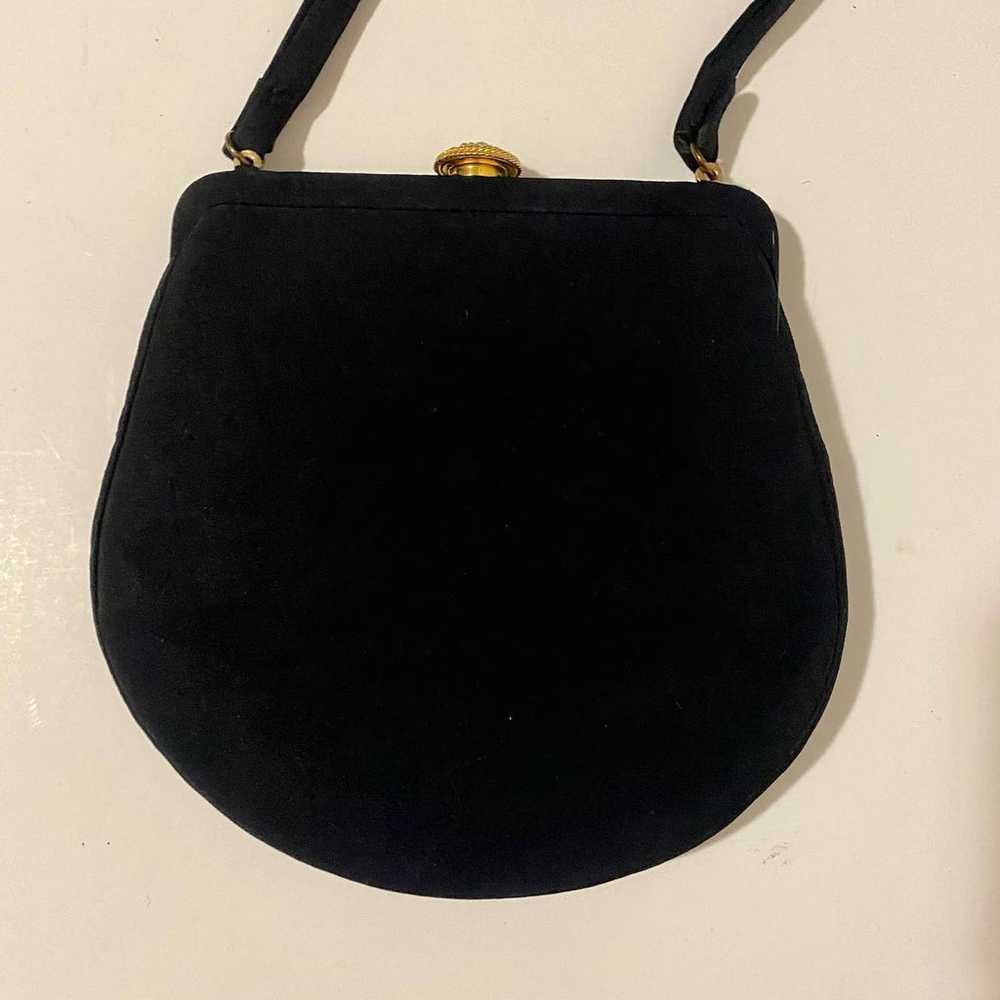 Bonwit Teller Magid Vintage Black Purse with Coin… - image 2