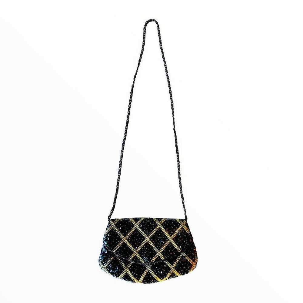 Vintage La Regale Beaded Envelope Clutch - image 1