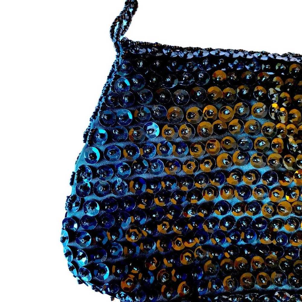 Vintage La Regale Beaded Envelope Clutch - image 7