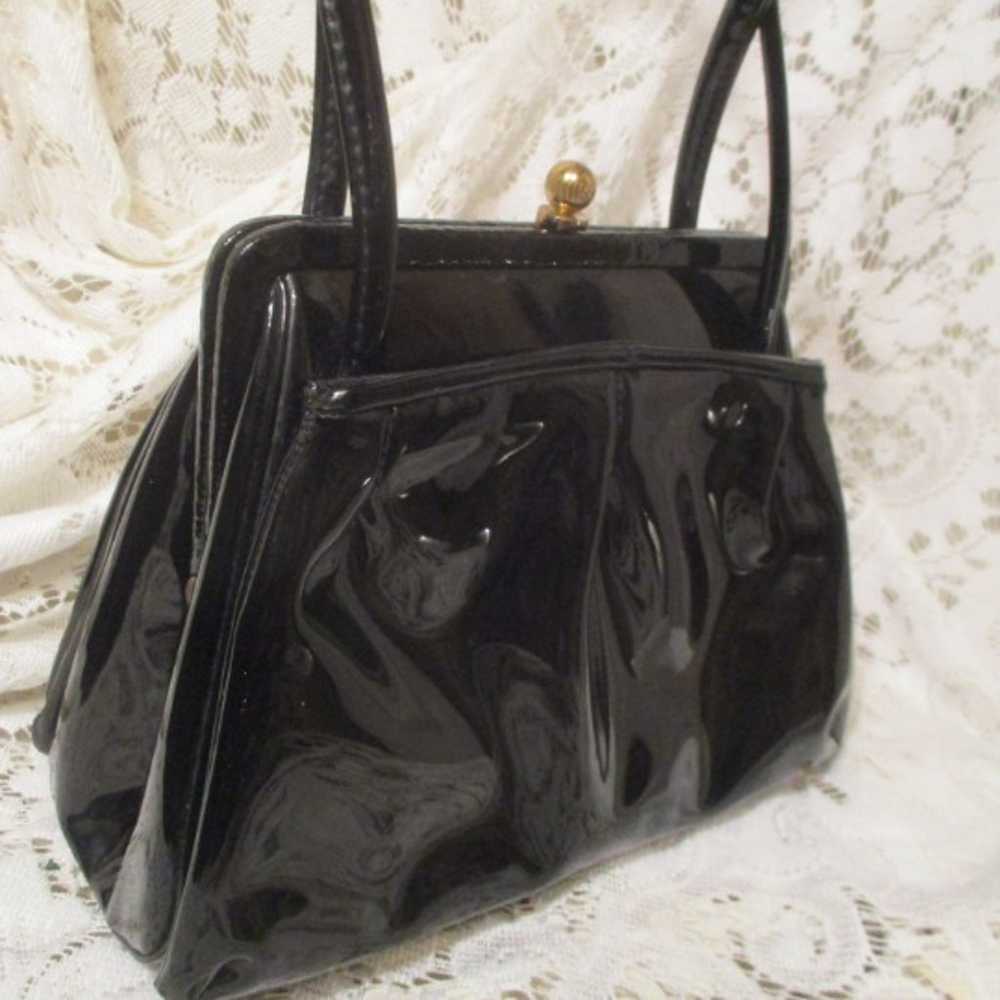vintage Ingber patent leather satchel - image 12