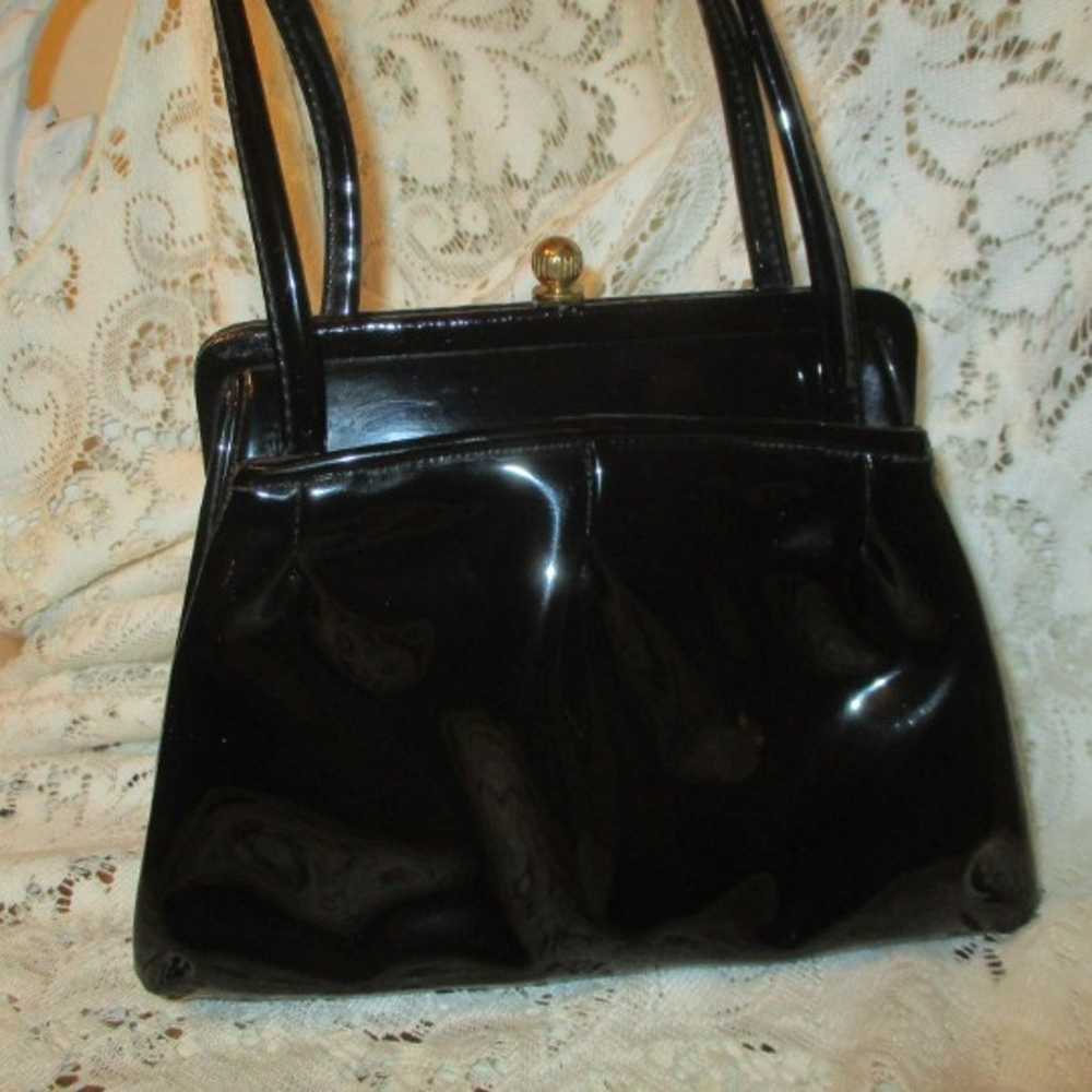 vintage Ingber patent leather satchel - image 4