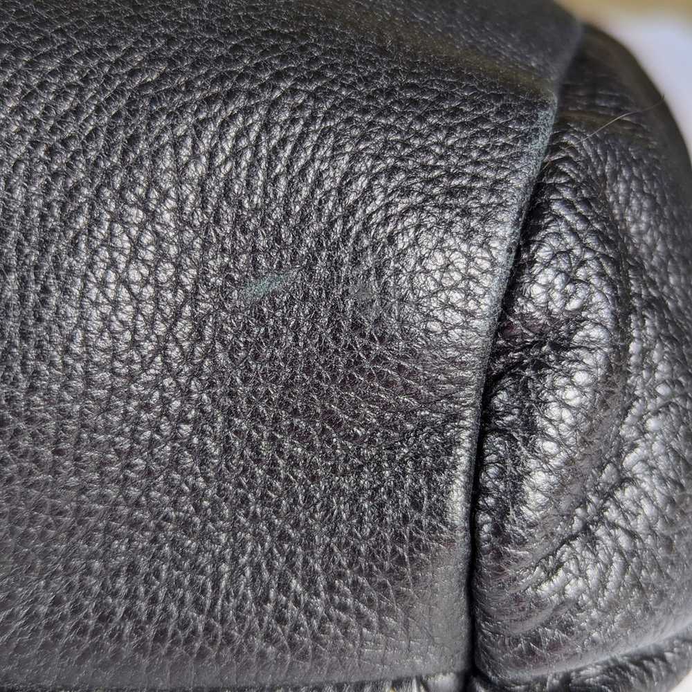 Hype Black Pebbled Leather Vintage Drawstring Hob… - image 10