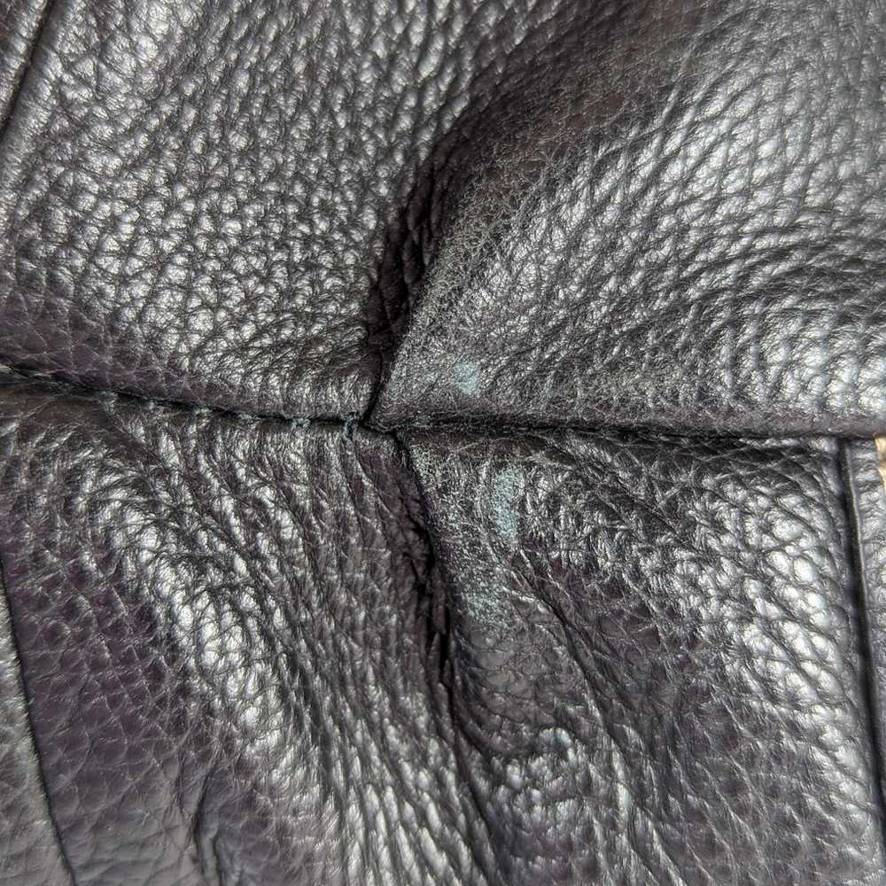 Hype Black Pebbled Leather Vintage Drawstring Hob… - image 9