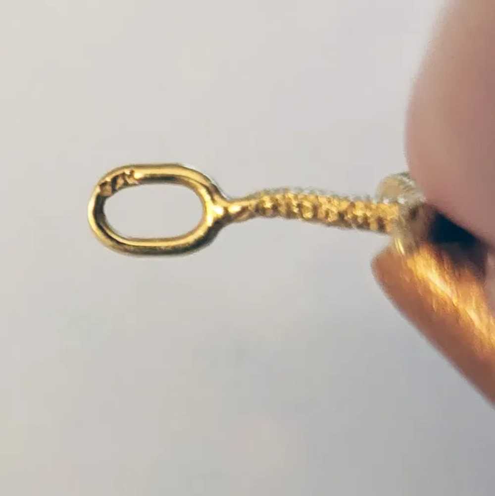 14K Gold Starfish Pendant or Bracelet Charm 1.6 G… - image 4