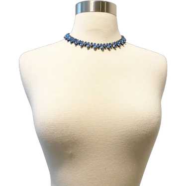 766 Vintage Regency Blue Necklace