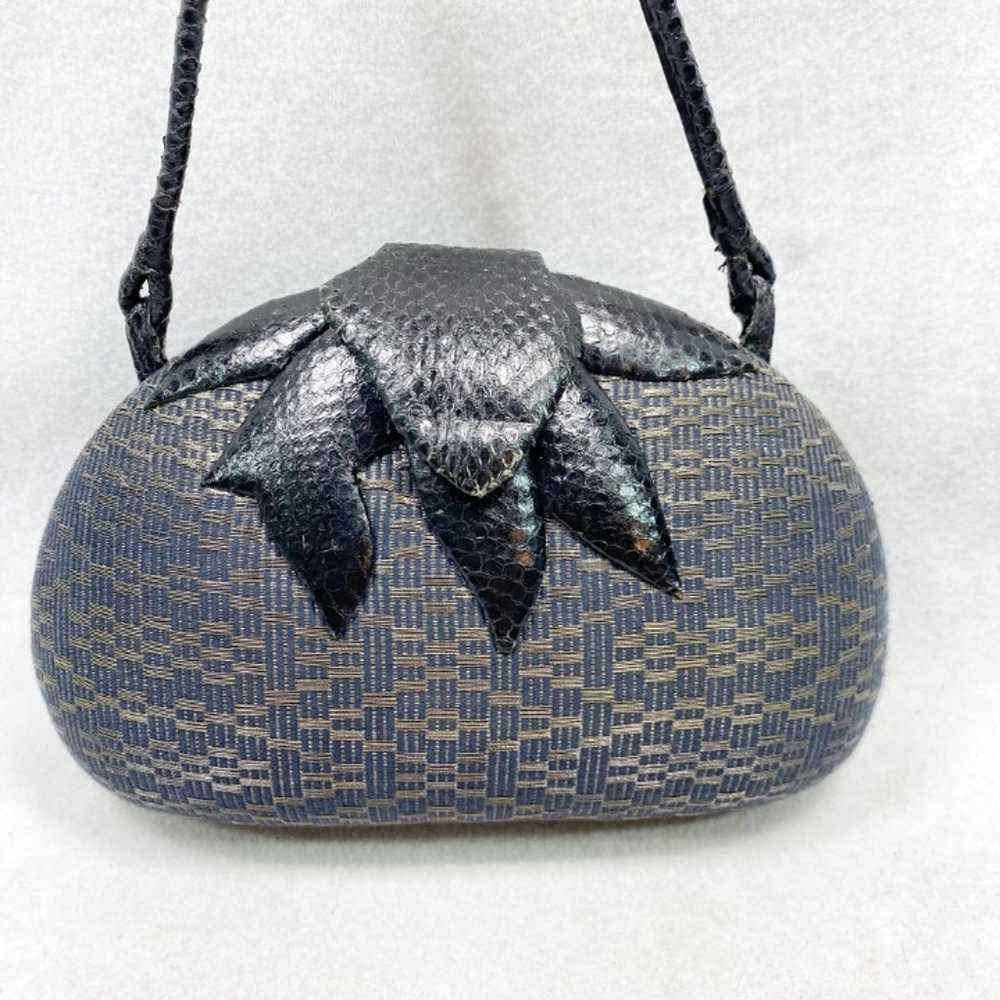 Delill Creation Vintage Black Gray Cross body Bag - image 11