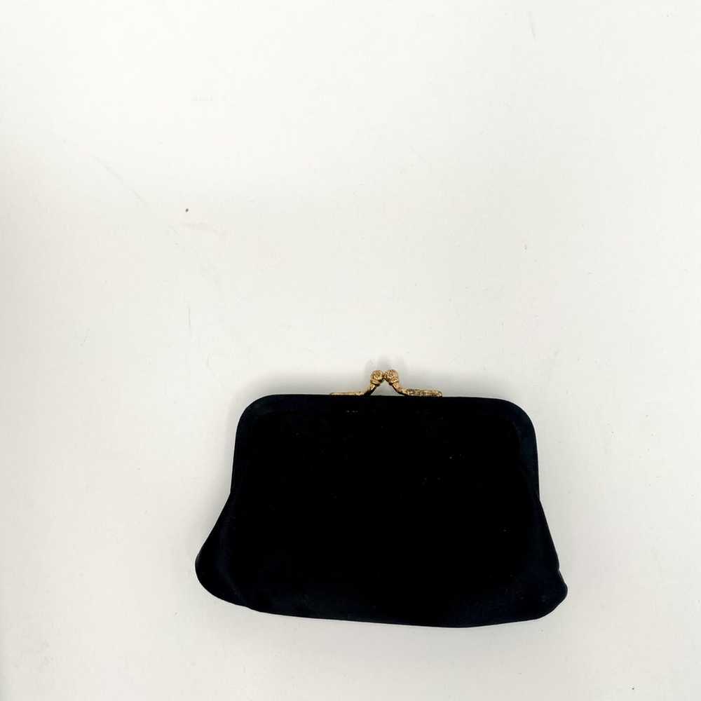 Coblentz Vintage 1950’s Black Silk Evening Handbag - image 10