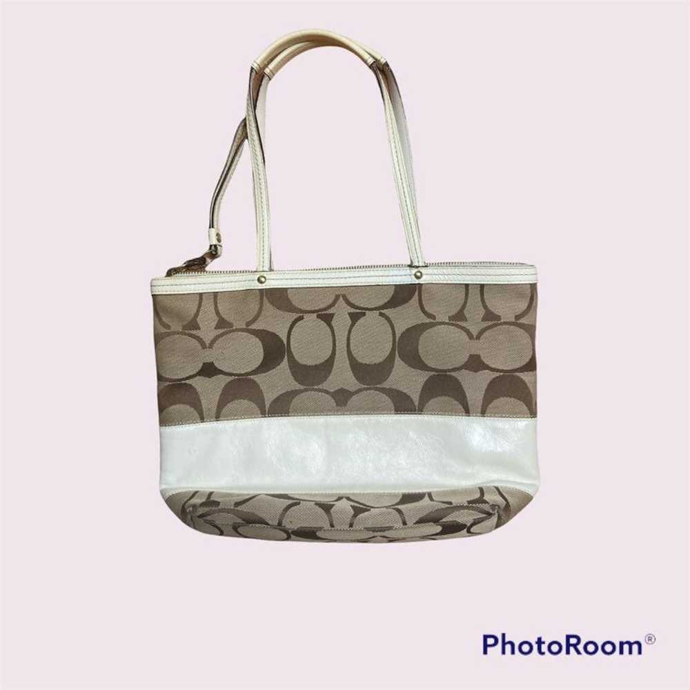 COACH F13548 Signature Brown Jacquard - image 3