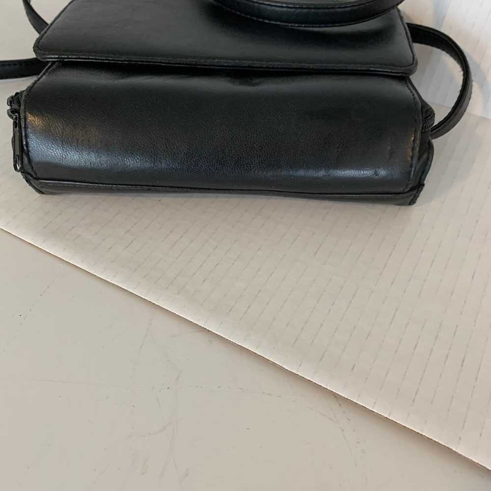 Rolfs women’s black leather organizer purse - image 2