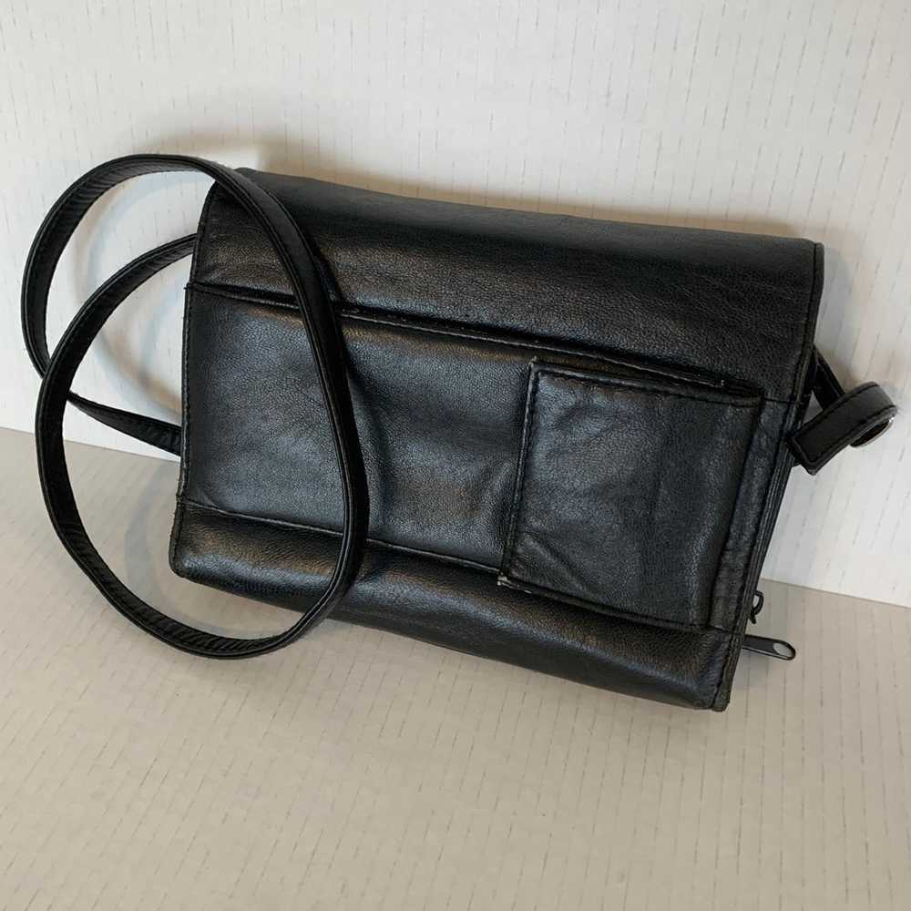 Rolfs women’s black leather organizer purse - image 3