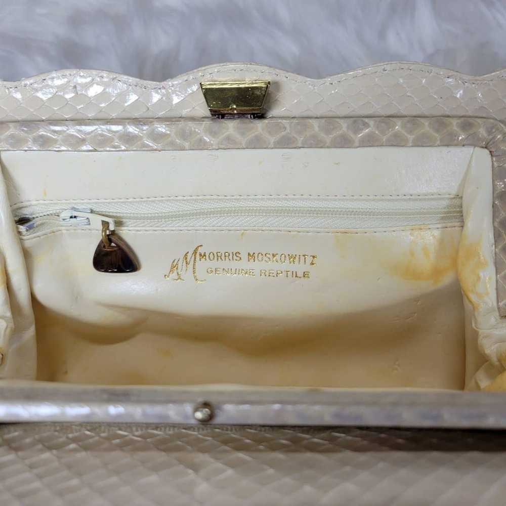 VNT Morris Moskowitz Reptile Skin Bag - image 7