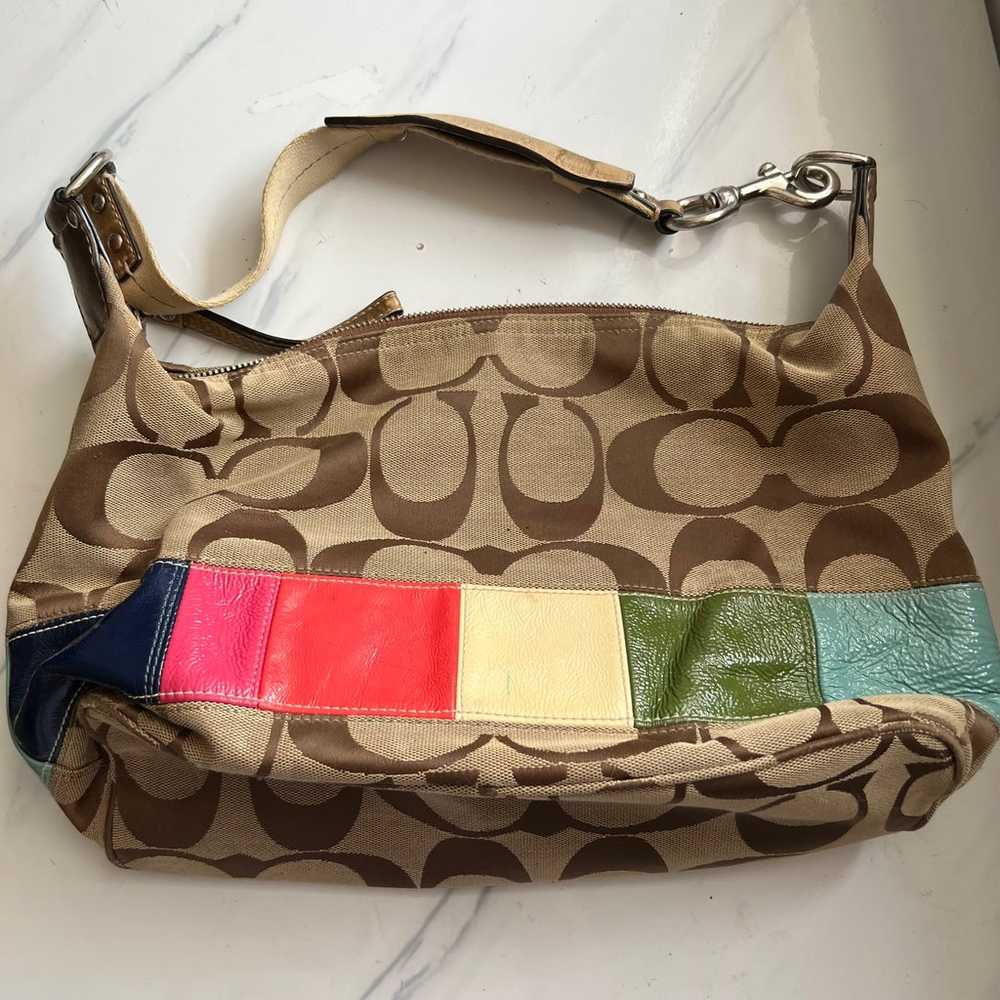 Coach vintage colorblock purse - image 3