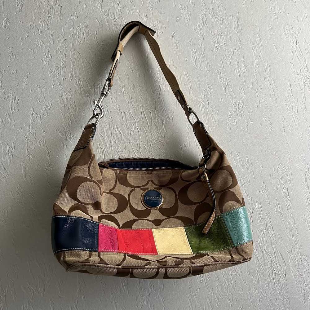 Coach vintage colorblock purse - image 7