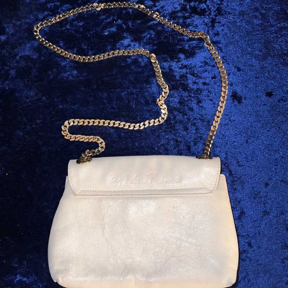 Vintage Paloma Picasso cream leather bag - image 2