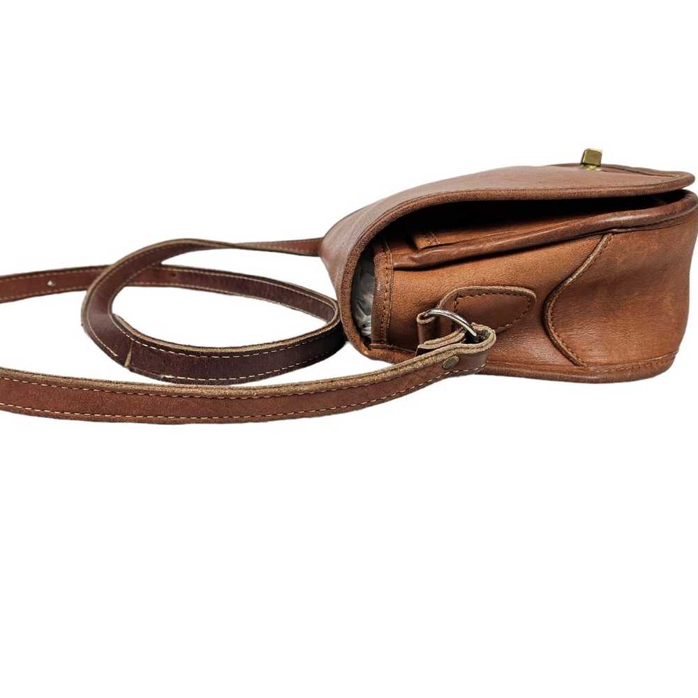 Unbranded Chestnut Brown Leather Crossbody Purse … - image 3