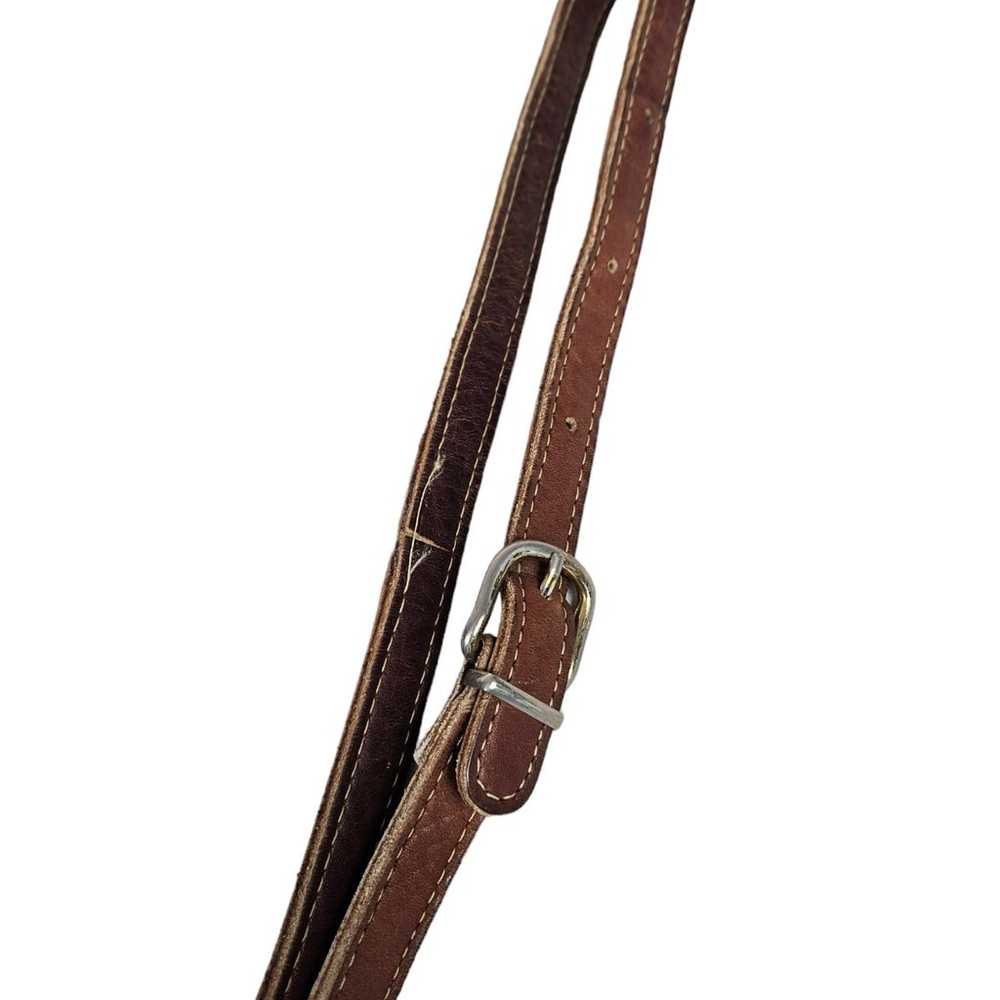 Unbranded Chestnut Brown Leather Crossbody Purse … - image 6