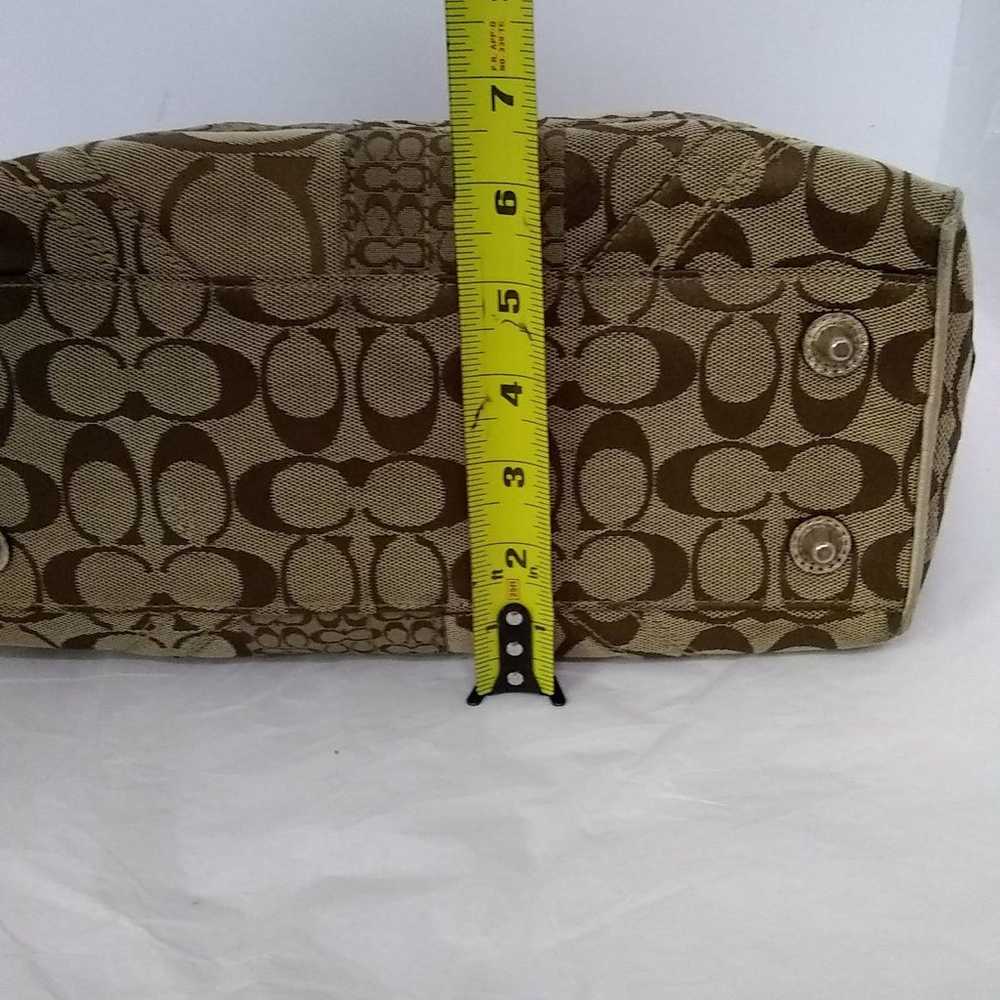 Authentic Coach Handbag Signature 10871-F12317 Pu… - image 7