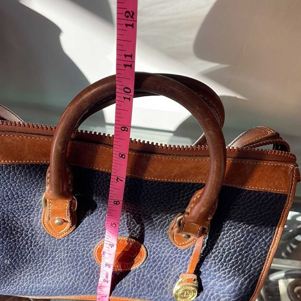 Dooney & Bourke vintage leather handbag, long str… - image 10