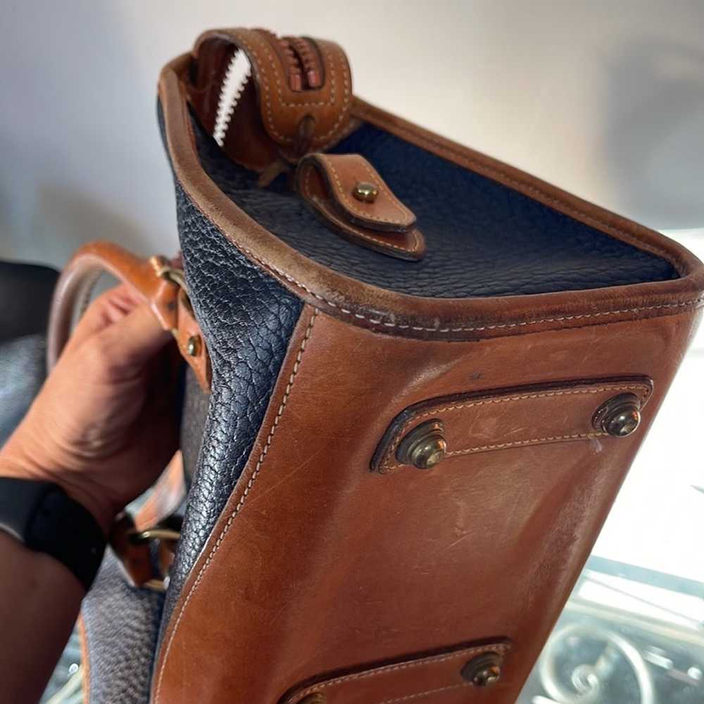 Dooney & Bourke vintage leather handbag, long str… - image 12